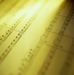 Close Up of Sheet Music